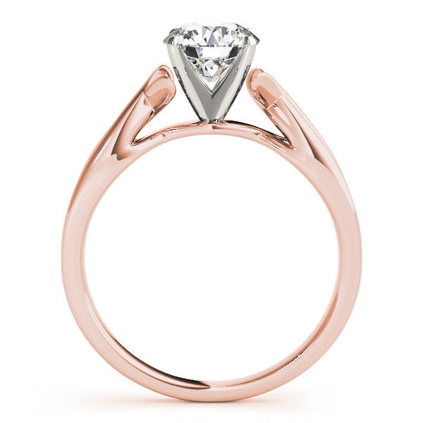 Thumbnail: 14kt Gold Twist Style Diamond Engagement Ring.