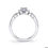 Thumbnail: 14kt Gold Halo Moissanite Engagement Ring