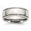 Thumbnail: Chisel Stainless Steel Polished 8mm Grooved and Beaded Band