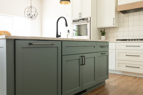 Custom island in East Wichita Kitchen Remodel