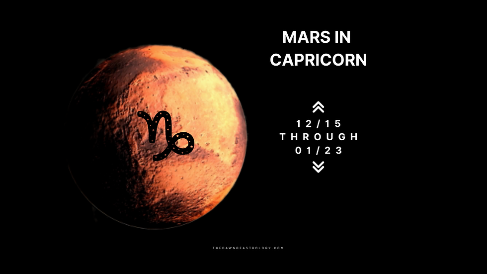 MARS enters Capricorn