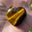 Thumbnail: Tigers Eye Heart-high flash hand-carved polished crystal palmstone