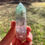 Thumbnail: Double Terminated Fluorite Wand- high luminosity