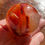 Thumbnail: Carnelian Agate Sphere-quartz-crystal druzy portal