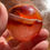 Thumbnail: Carnelian Agate Sphere-quartz-crystal druzy portal