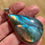 Thumbnail: Radiant Flash Blue-Green Labradorite Pendant