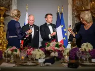Un Dîner Majestueux :  La France reçoit le Roi Charles III au Château de Versailles