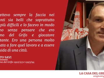ESCLUSIVA – Intervista a Roberto Savi, l’ex capitano biancorosso molto apprezzato tutt'ora dai tifosi del Grifo