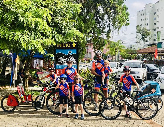 Esse foi o início da nossa aventura no Circuito de Cicloturismo do Vale Europeu 😍🚴_Em breve todos