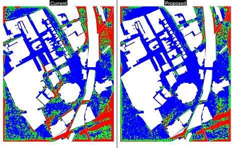 Lawson Pedestrian comfort analysis of the current and proposed site in Cardiff,