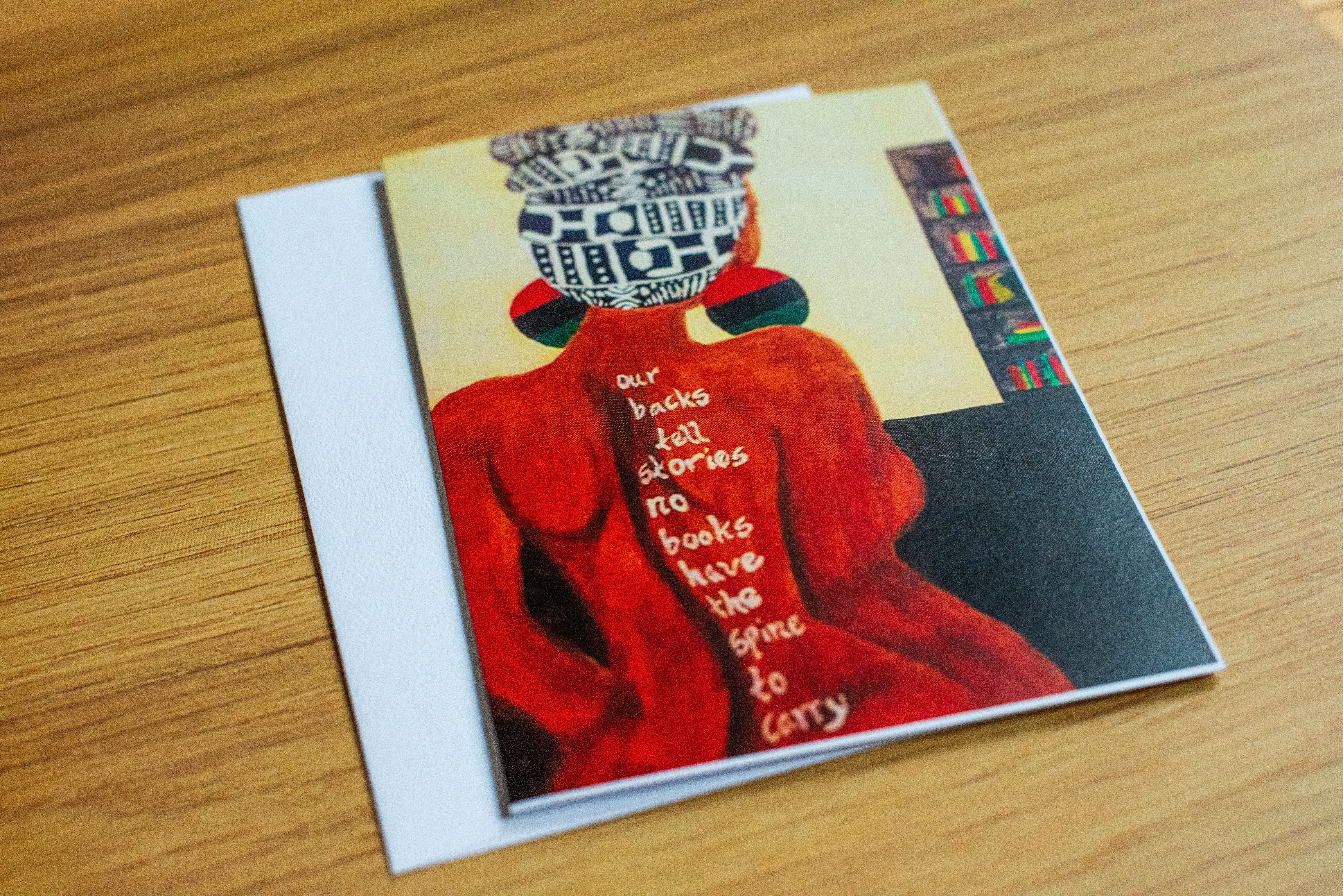 "Our backs tell stories" Greeting Cards