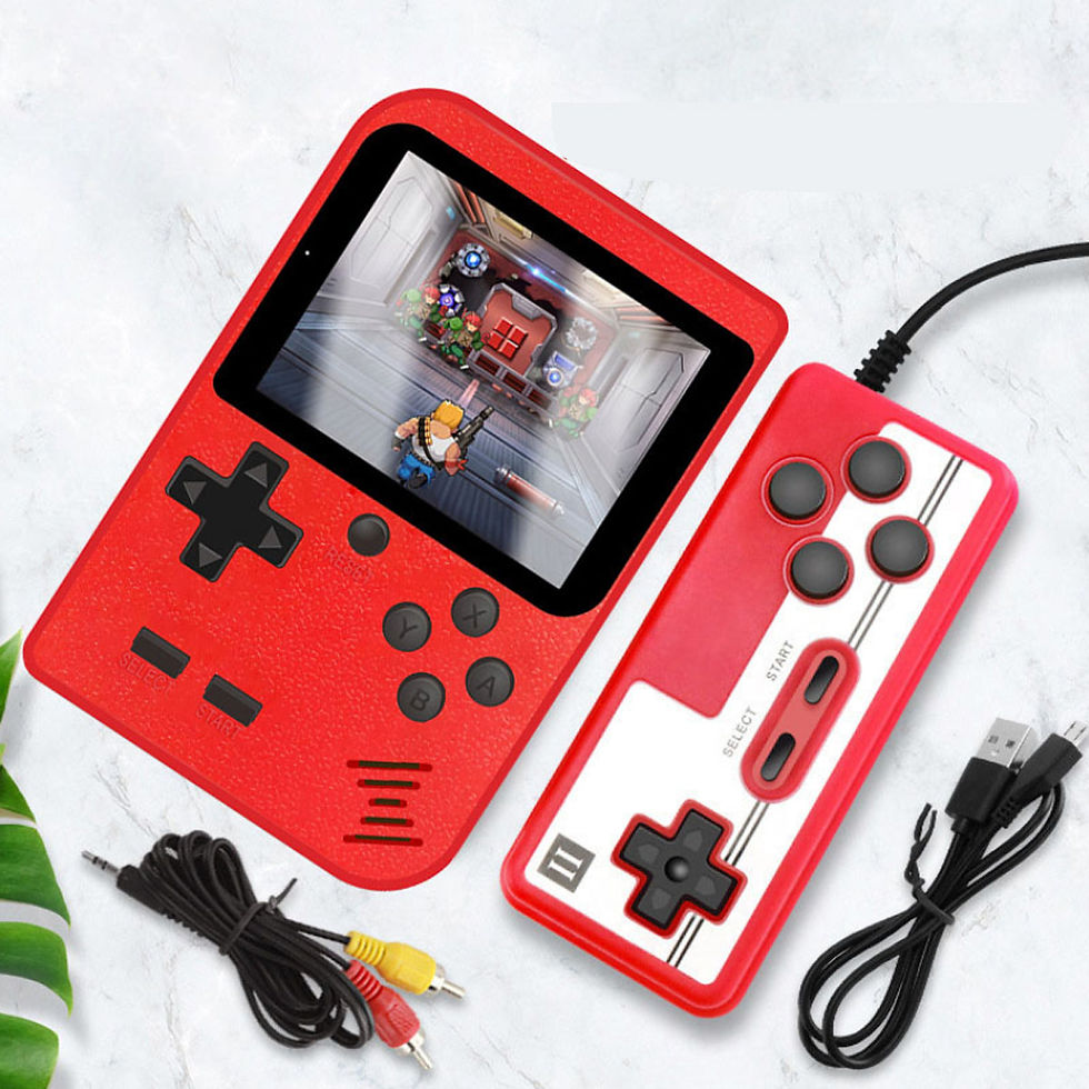 Thumbnail: Portable Game Pad With 400 Games Included + Additional Player Controller
