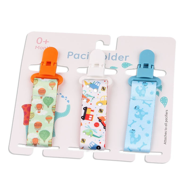 Thumbnail: Cartoon Pattern Baby Pacifier Teether Pack of Three