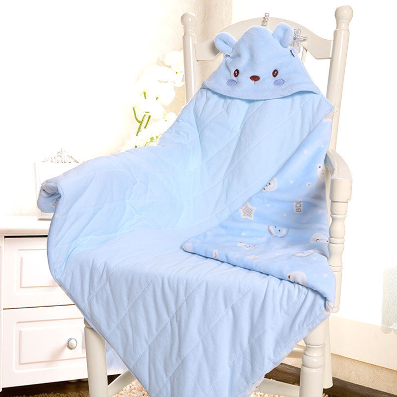 Thumbnail: Baby Wrap Blanket, Newborn Swaddle, Fleece Cotton Blanket