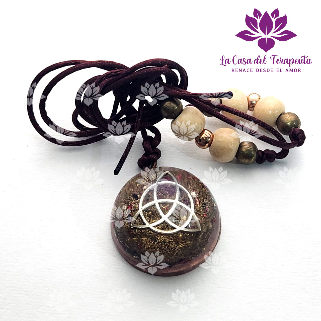 Orgón colgante XS medio círculo "Triqueta celta"