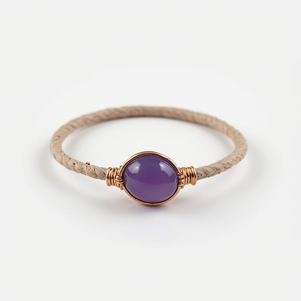 Beaded Agate Bangle
