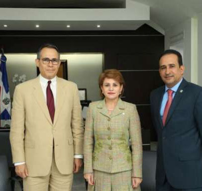 Presidenta de la Cámara de Diputados recibe la visita del embajador dominicano ante del Reino Unido