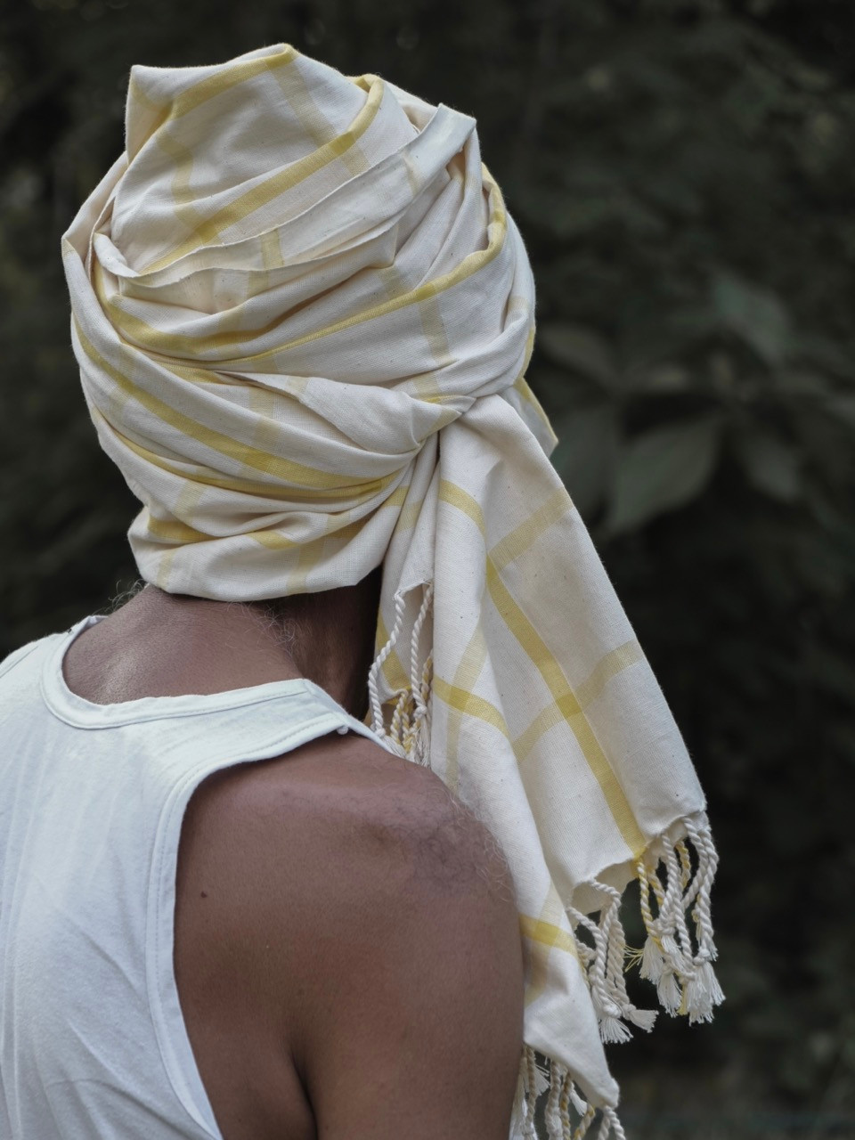 Thumbnail: FUTA GAMCHA - Natural dyed handwoven cotton gamcha.