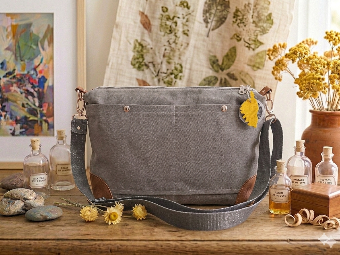 Sac Bandoulière Gris