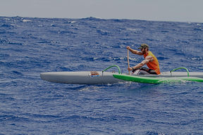 Pat Dolan paddling Ares OC1