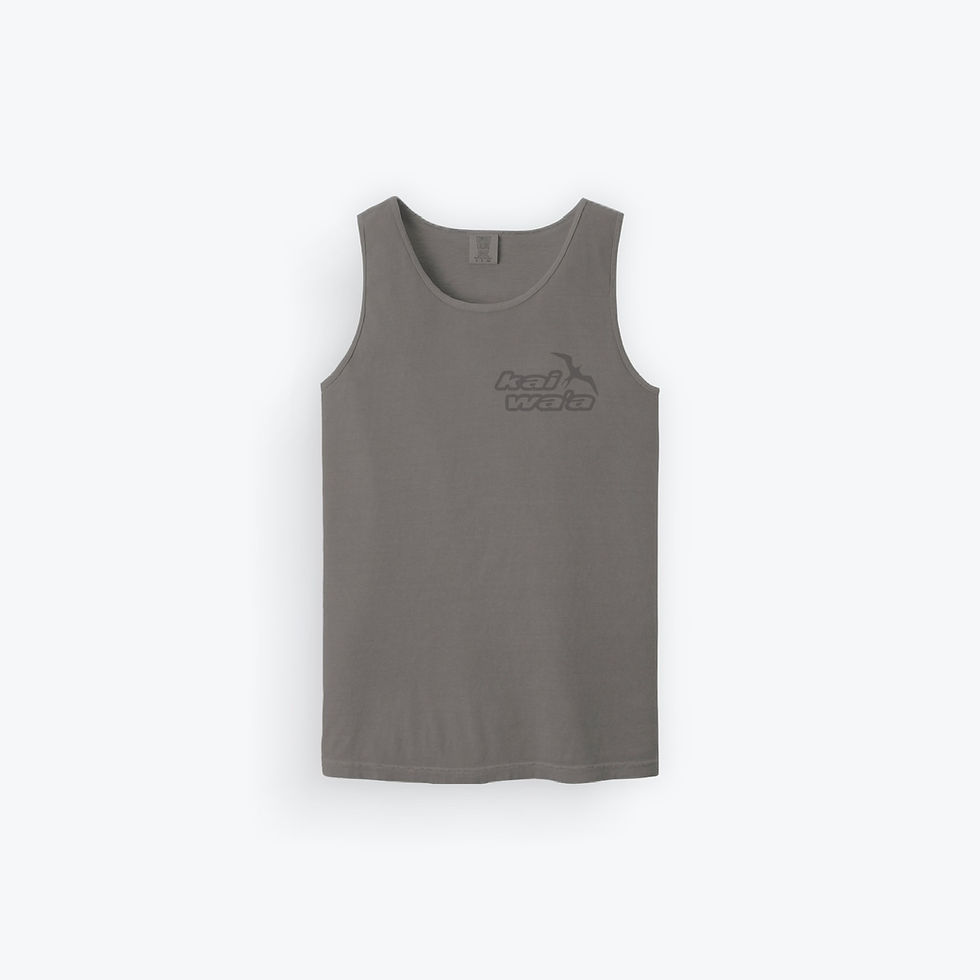 Thumbnail: Kai Waʻa Signature Cotton Tank—garment-dyed heavyweight cotton, relaxed fit, Kai Waʻa logo on front and stacked ‘Iwa