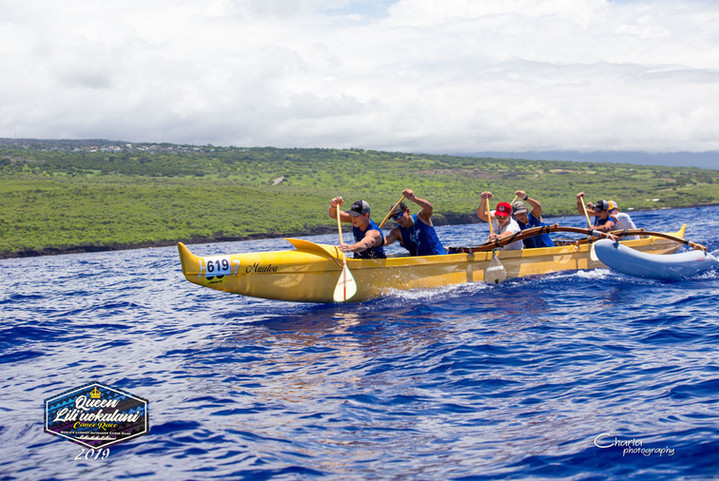 Team Wailea competing in Queen Liliuokalani Race with the Kai Wa'a Lele OC6 ama