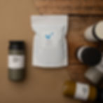 Thumbnail: Wee Stoater Brazilian 250g Bag + Kinto Tumbler 380ml Laying On Table Munro Bagger Gift Box UDX Top Down View