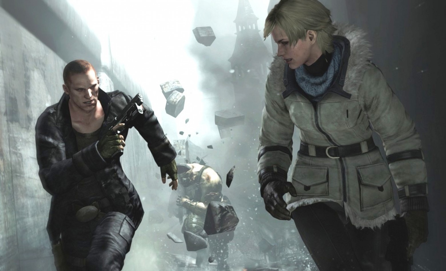 Resident Evil 6 - Jake e Sherry: uma dupla sem sorte.