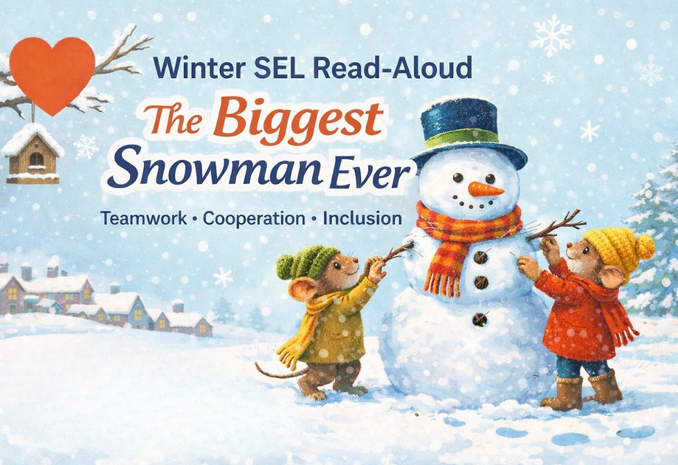 Winter SEL book review for teamwork, cooperation & inclusion.