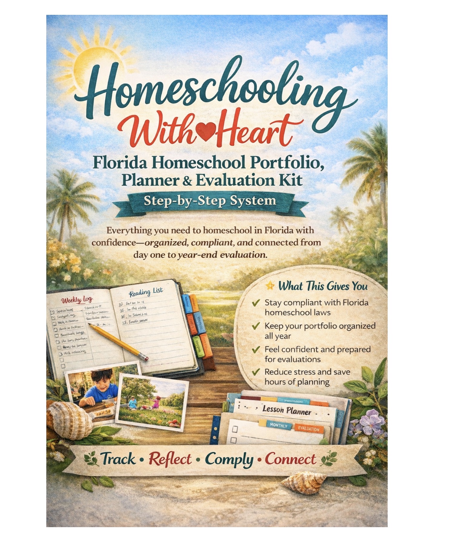 Homeschooling With Heart: Florida Portfolio &amp; Planning Kit