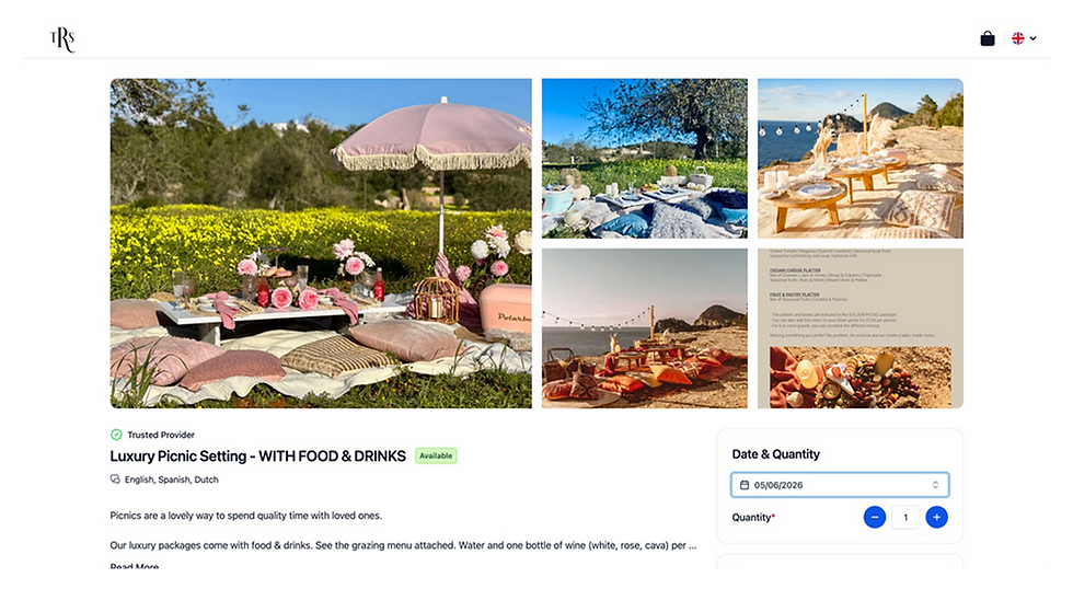 Bookable brand signature experiences