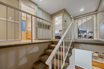 Staircase inside a Souther California residence