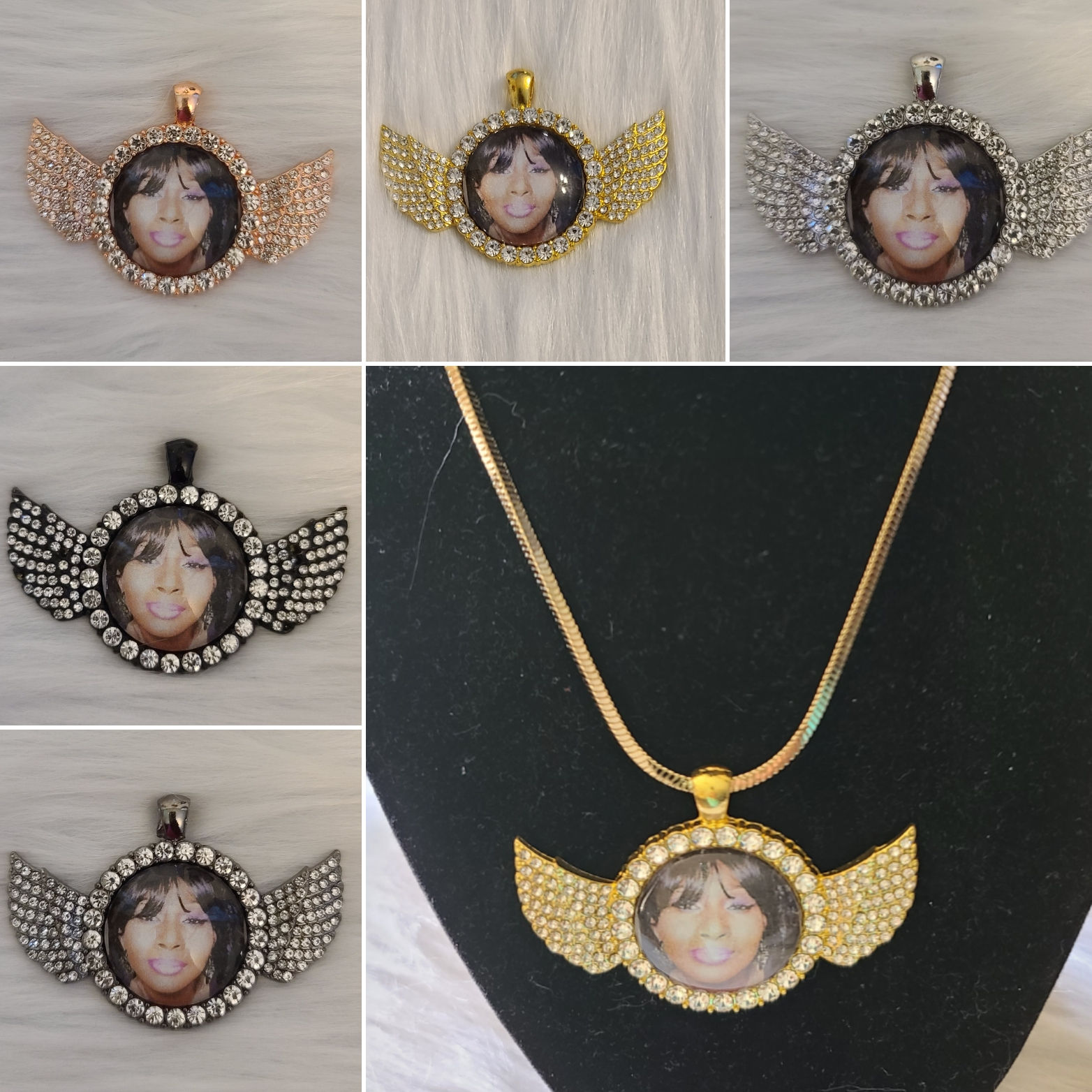 Angel Wings Pendant Necklace 