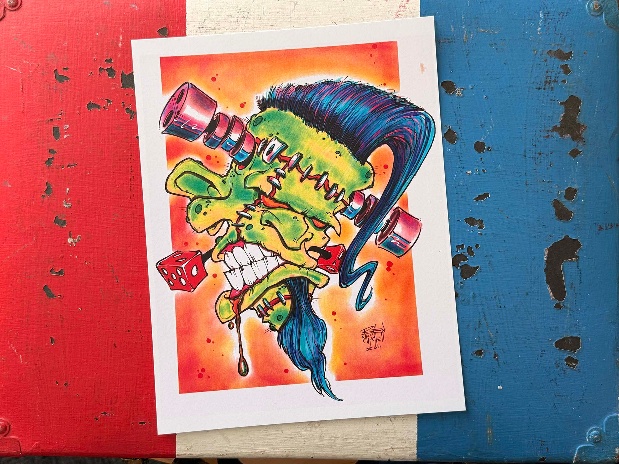 FrankenCam 8.5 x 11 Color Print