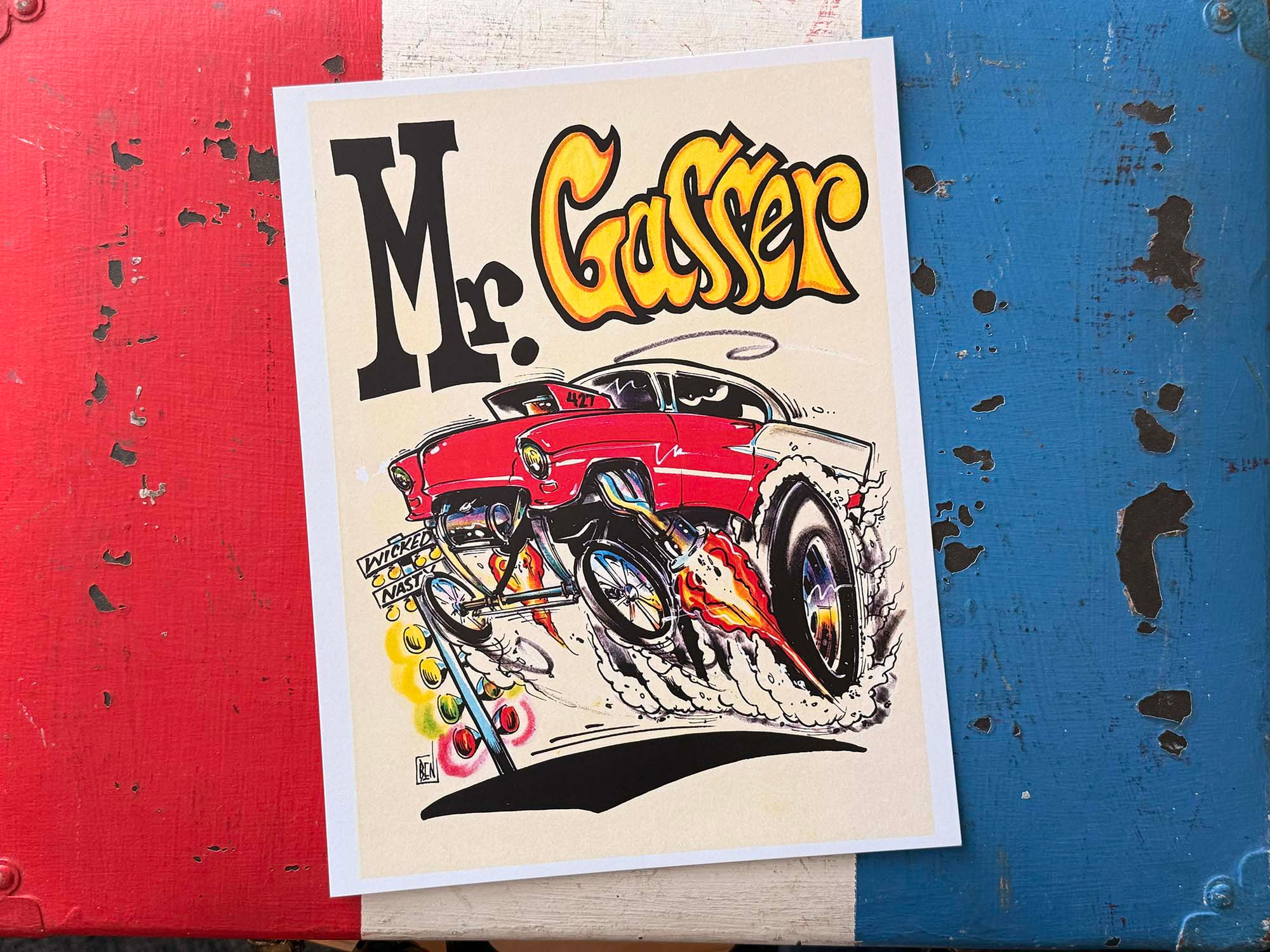 Mr Gasser 55 8.5 x 11 Color Print