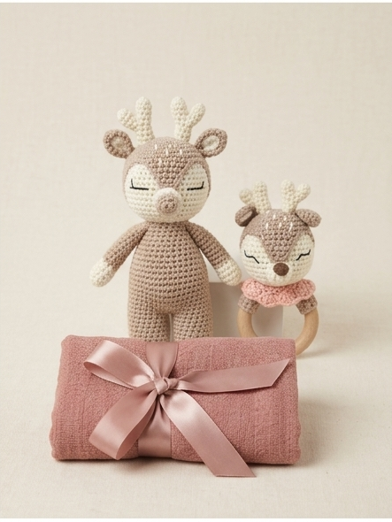 Thumbnail: Baby Toy Brown Deer for sale