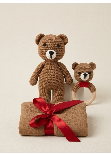 Baby toy brown bear for sell