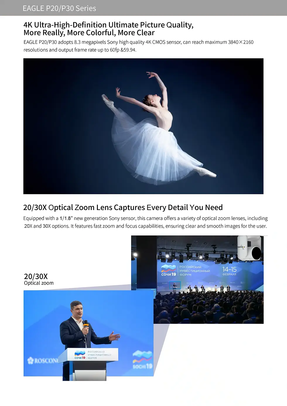 Miniatura: Eagle P20-12G - 4Kprofessional Broadcast PTZ Camera