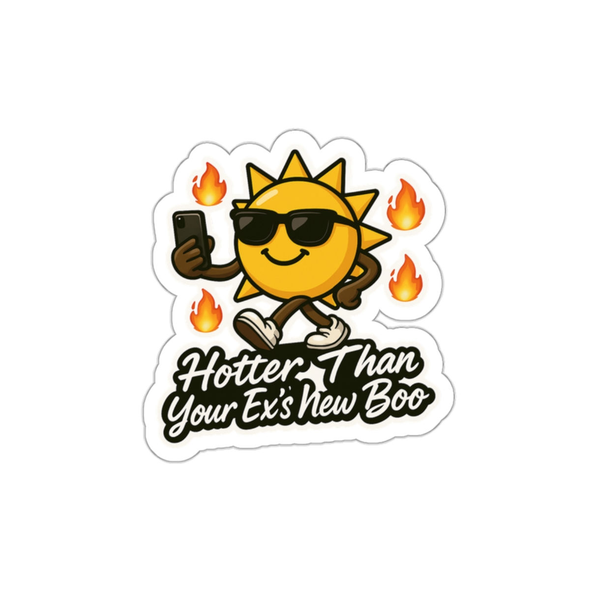 Sassy Sun Die-Cut Stickers | Fun Decor for Laptops, Water Bottles, Journals