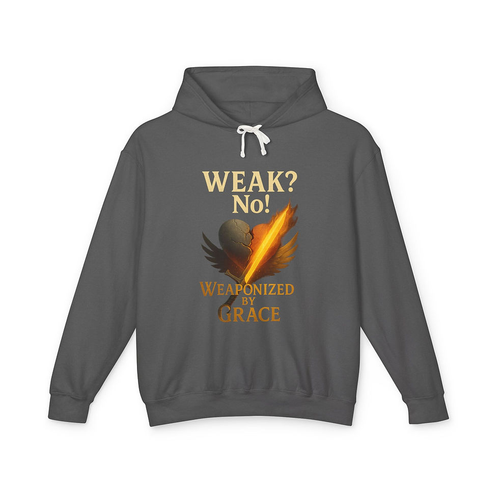 Thumbnail: Faith-Inspired Unisex Lightweight Hoodie, Motivational Apparel, Religious Gift