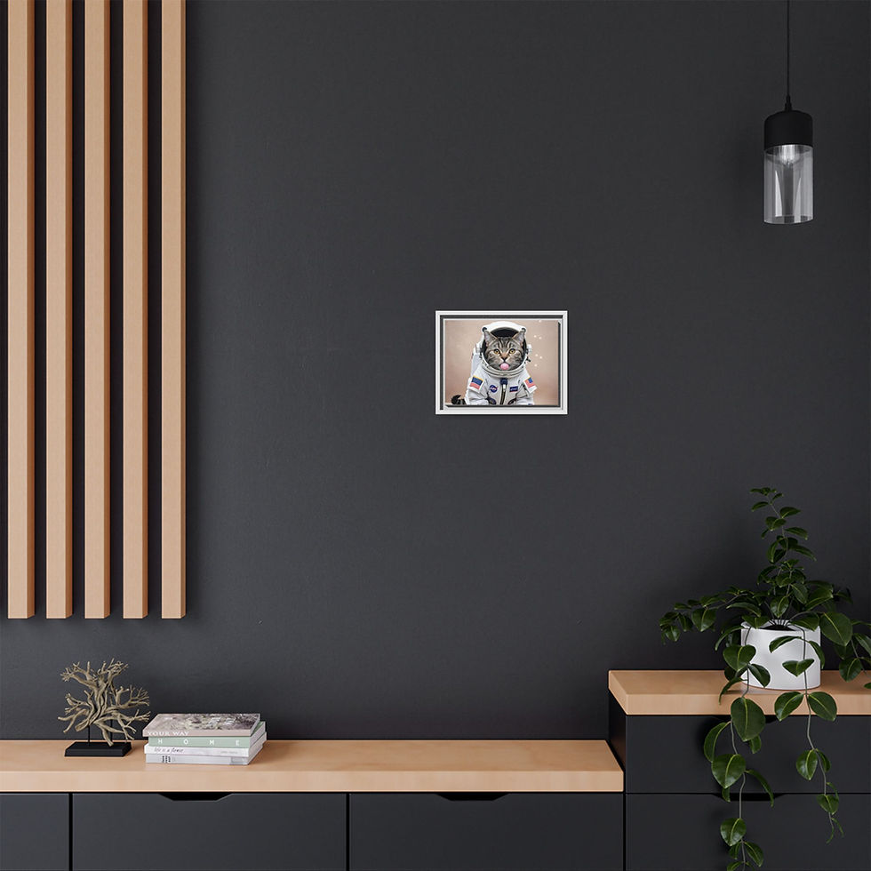 Thumbnail: Matte Canvas, Framed (Multi-color)