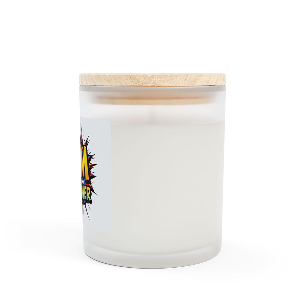 Thumbnail: Mom's Superpower Candle - 11oz Frosted Glass Candle for Mother's Day