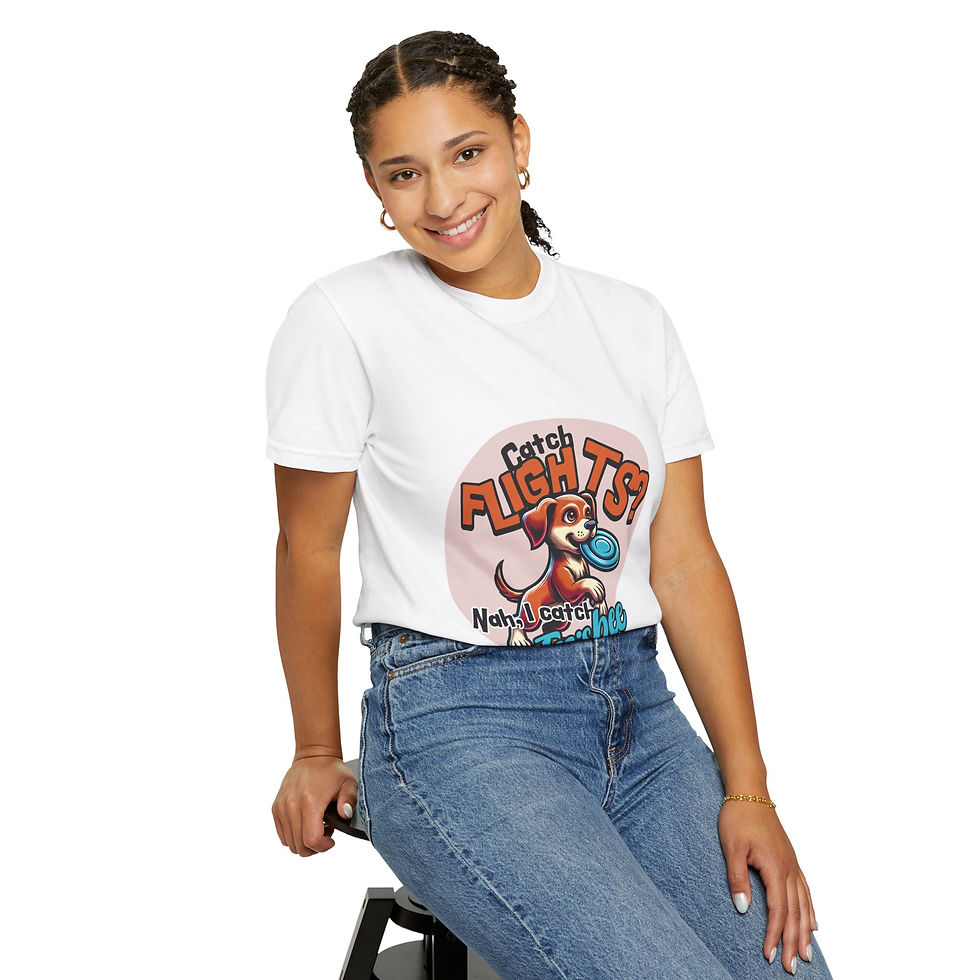 Thumbnail: Fun Dog-Themed T-Shirt, Great for Pet Lovers, Casual Wear, Unisex Tee