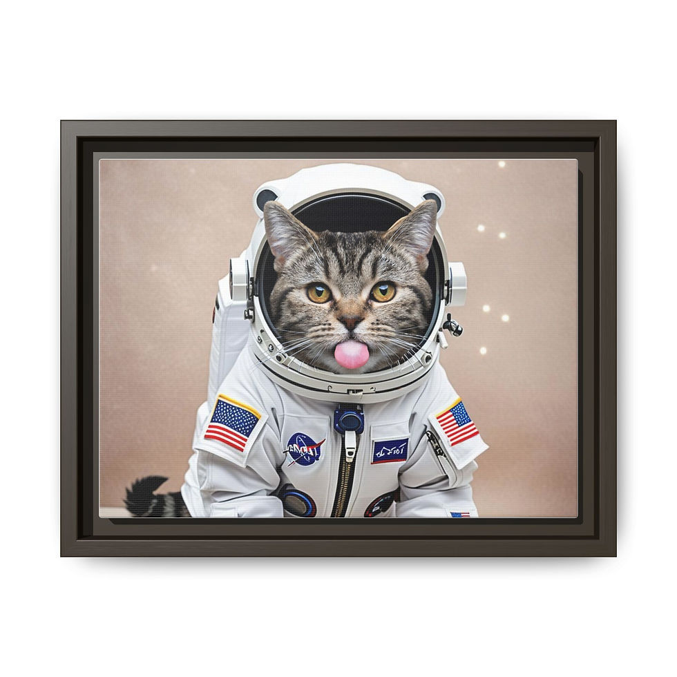 Thumbnail: Matte Canvas, Framed (Multi-color)