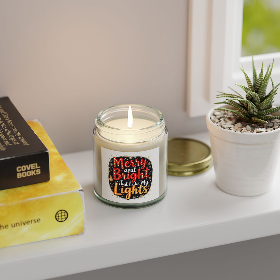 Thumbnail: Merry and Bright Scented Candles - Coconut Apricot Wax (4oz, 9oz)