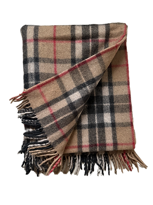 House of Balmoral Wool Blanket - Thomson Camel
