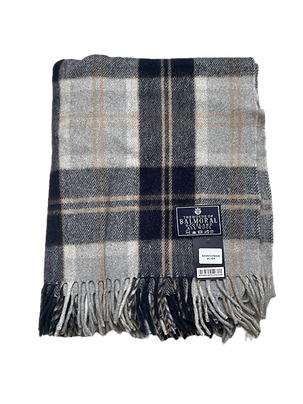 House of Balmoral Wool Blanket, Silver Bannockbane