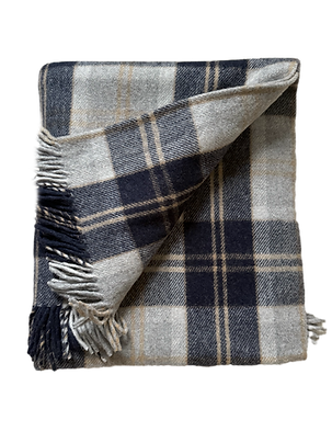 House of Balmoral Wool Blanket - Silver Bannockbane