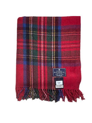 House of Balmoral Wool Throw, Blanket- Royal Stewart