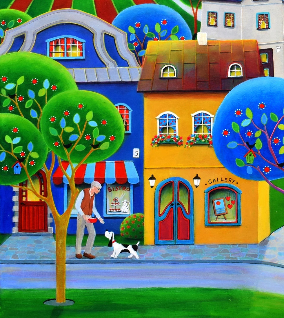 Thumbnail: Moon Rabbit Evening 30x40cm or 40x50cm